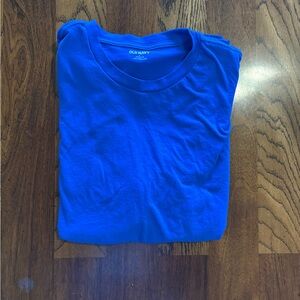Old Navy Men's Bright Blue Short Sleeve Shirt